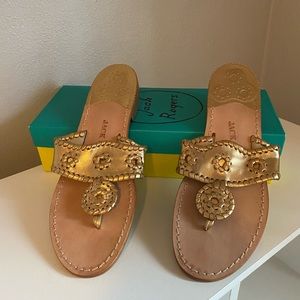 Gold Jack Rogers Sandals